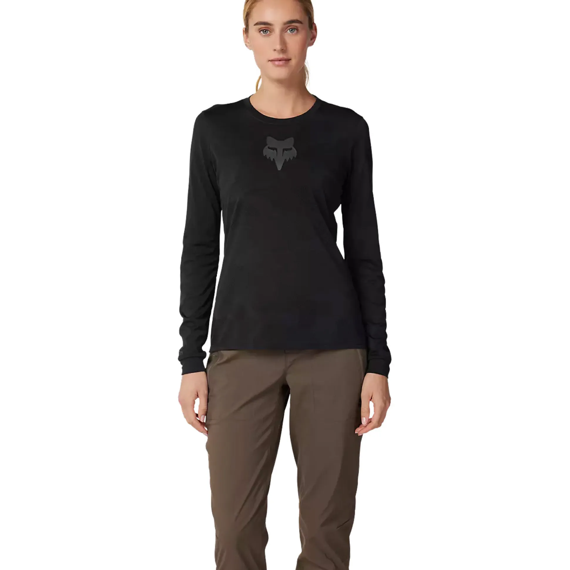 Maglia maniche lunghe donna Fox Ranger TruDri - Nero