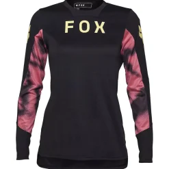 Maglia maniche lunghe donna Fox Defend Taunt - Nero rosa