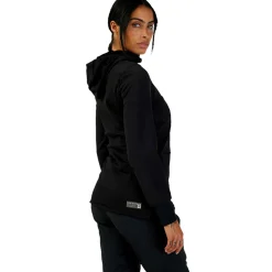 Maglia maniche lunghe donna Fox Cappuccio Defend - Nero