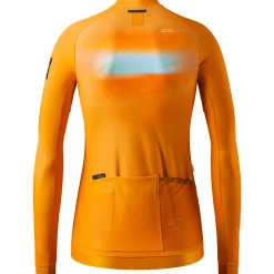 Maglia maniche lunghe donna Gobik Hyder Madras Equinoccio - Arancio