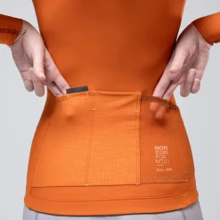 Maglia maniche lunghe donna Gobik Pacer Solid 2.0 Thai - Arancio