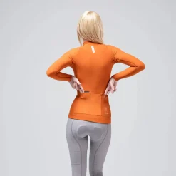 Maglia maniche lunghe donna Gobik Pacer Solid 2.0 Thai - Arancio
