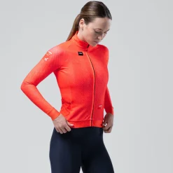 Maglia maniche lunghe donna Gobik Hyder Vermilion - Rosso