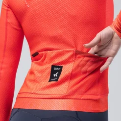 Maglia maniche lunghe donna Gobik Hyder Vermilion - Rosso