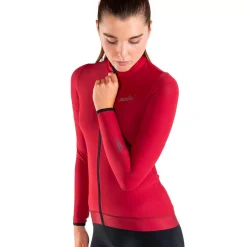 Maglia maniche lunghe donna Nalini New Wrap LS - Rosso