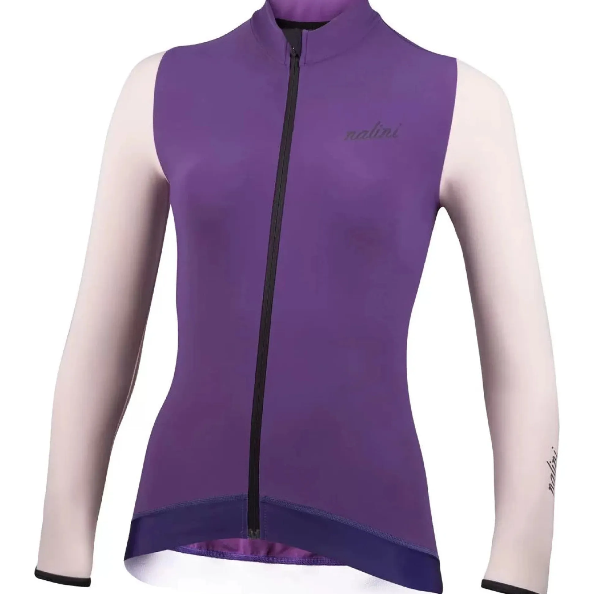 Maglia maniche lunghe donna Nalini New Wrap LS - Viola