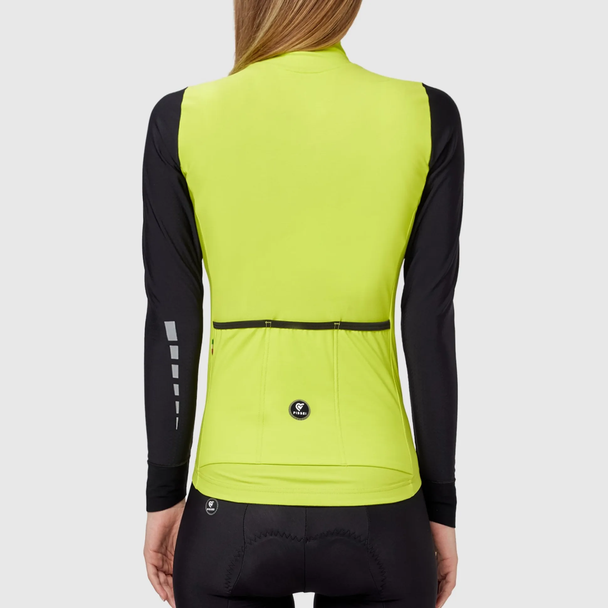 Maglia maniche lunghe donna Pissei Monviso - Lime nero
