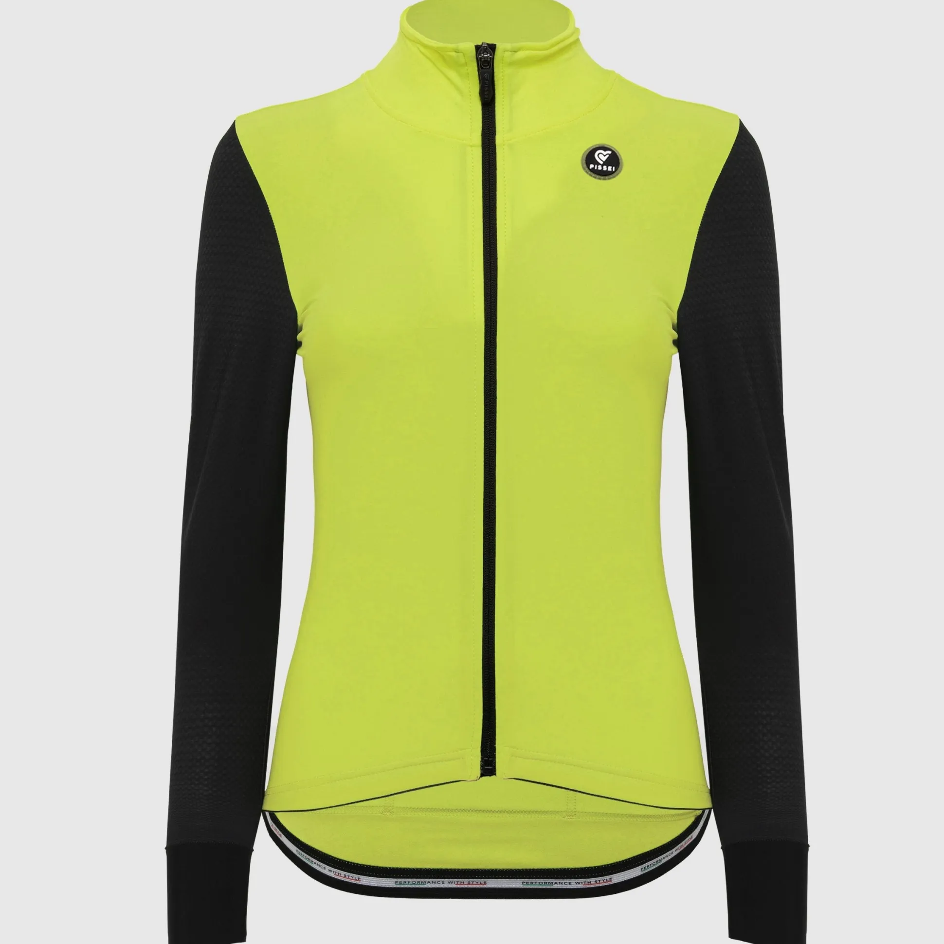 Maglia maniche lunghe donna Pissei Monviso - Lime nero