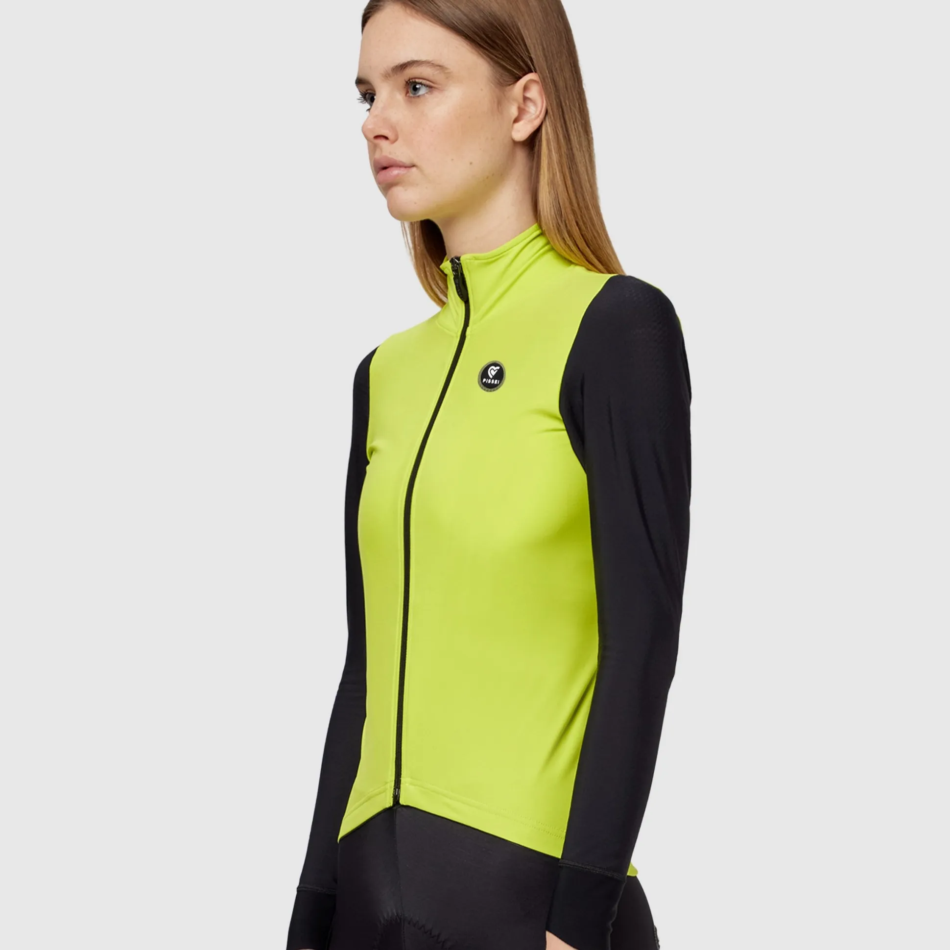 Maglia maniche lunghe donna Pissei Monviso - Lime nero