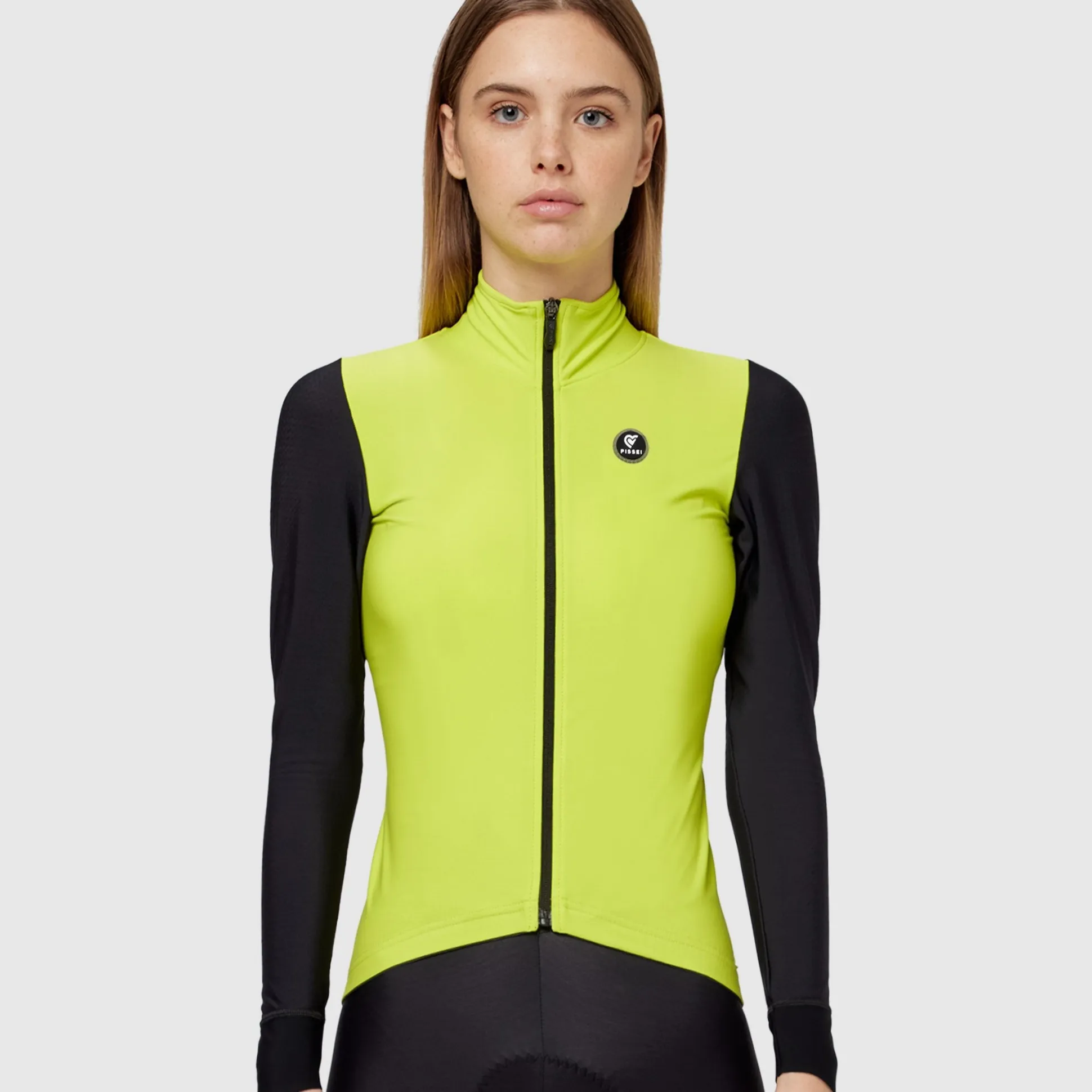 Maglia maniche lunghe donna Pissei Monviso - Lime nero