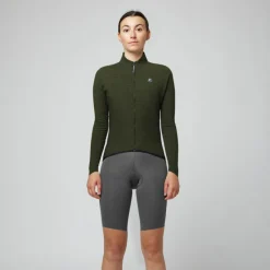 Maglia maniche lunghe donna Pissei Primapelle - Verde melange