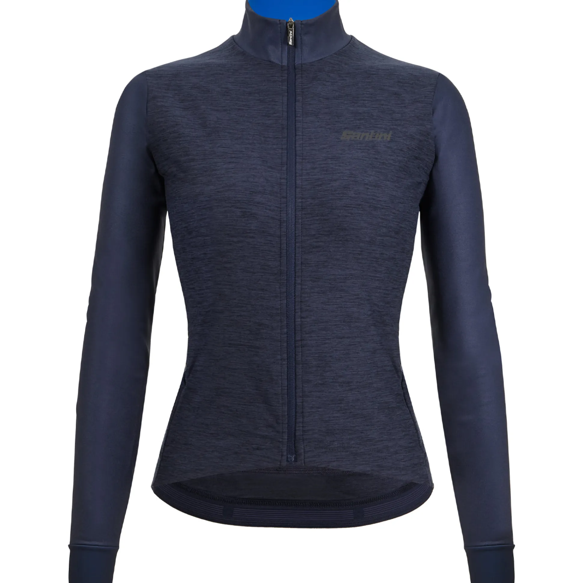 Maglia maniche lunghe donna Santini Colore Puro - Blu