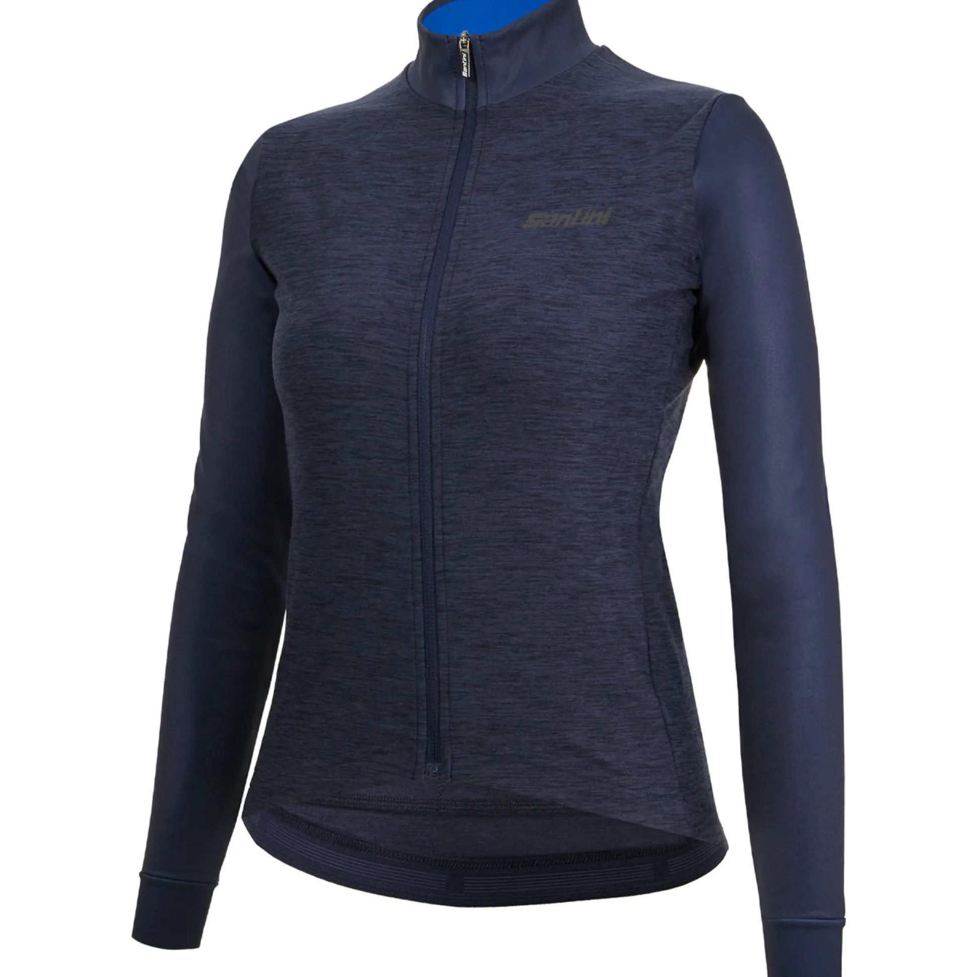 Maglia maniche lunghe donna Santini Colore Puro - Blu