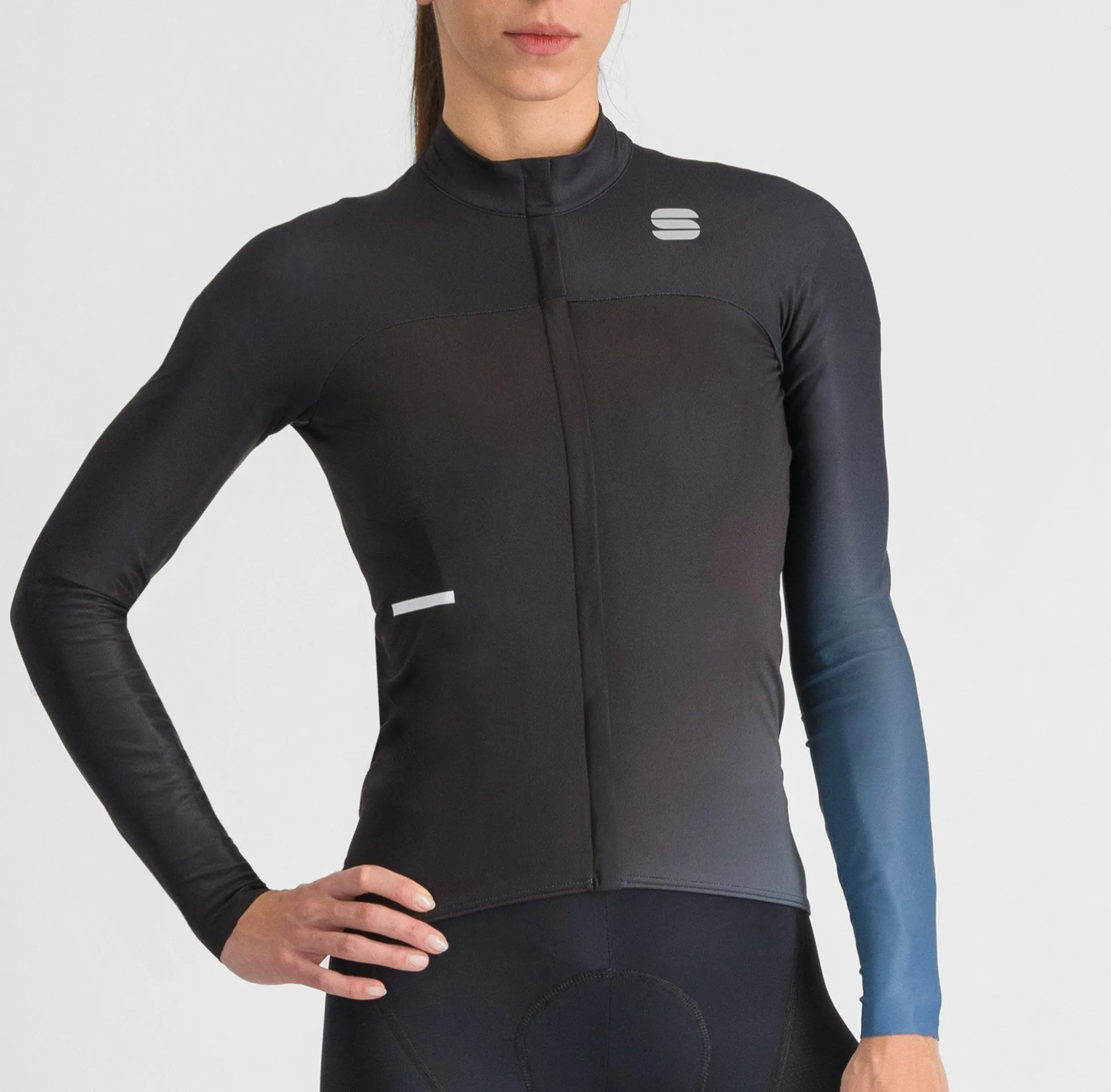 Maglia maniche lunghe donna Sportful Bodyfit Pro - Nero azzurro