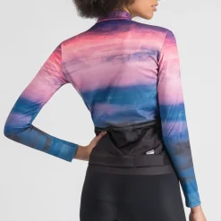 Maglia maniche lunghe donna Sportful Flow Supergiara - Blu rosa
