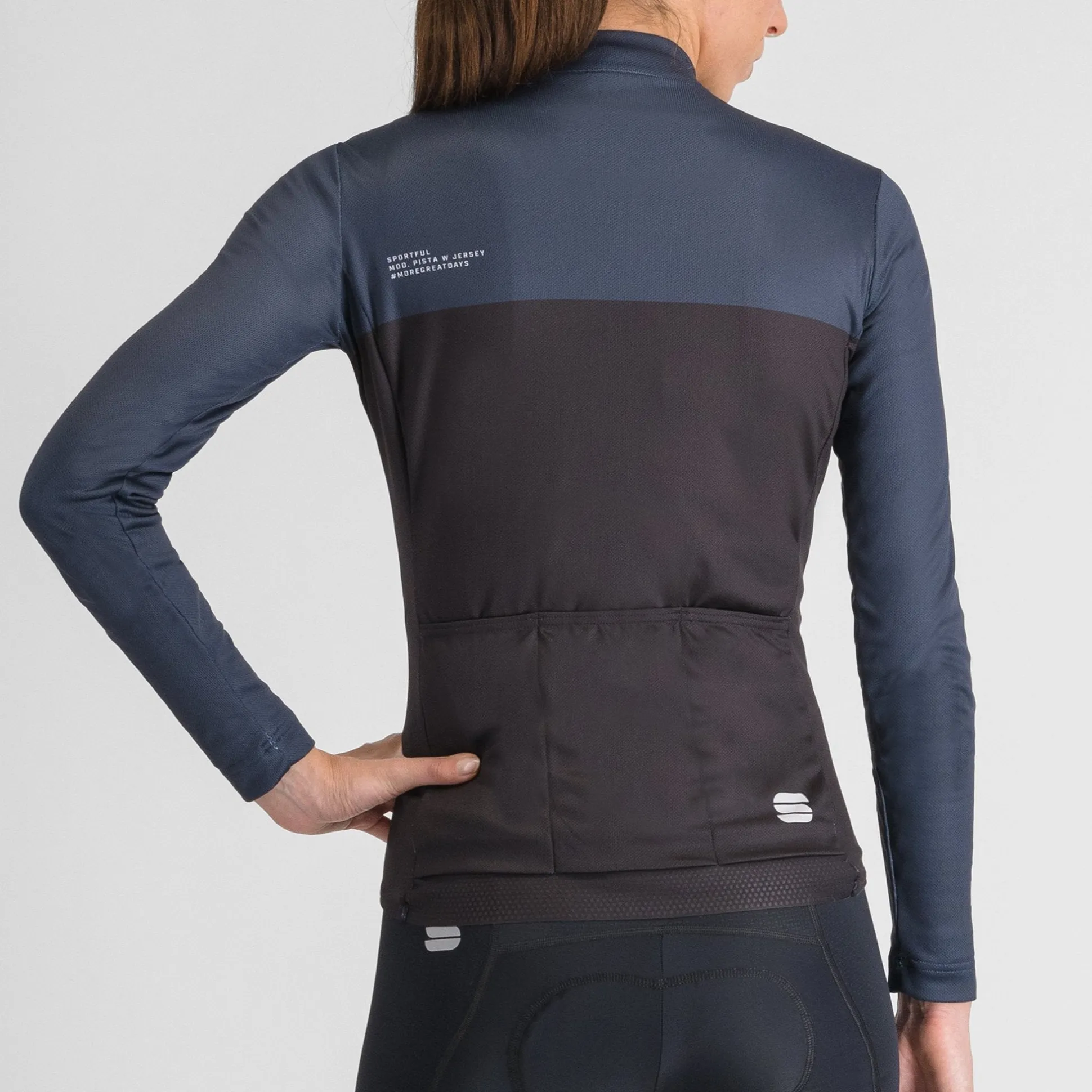 Maglia maniche lunghe donna Sportful Pista - Nero