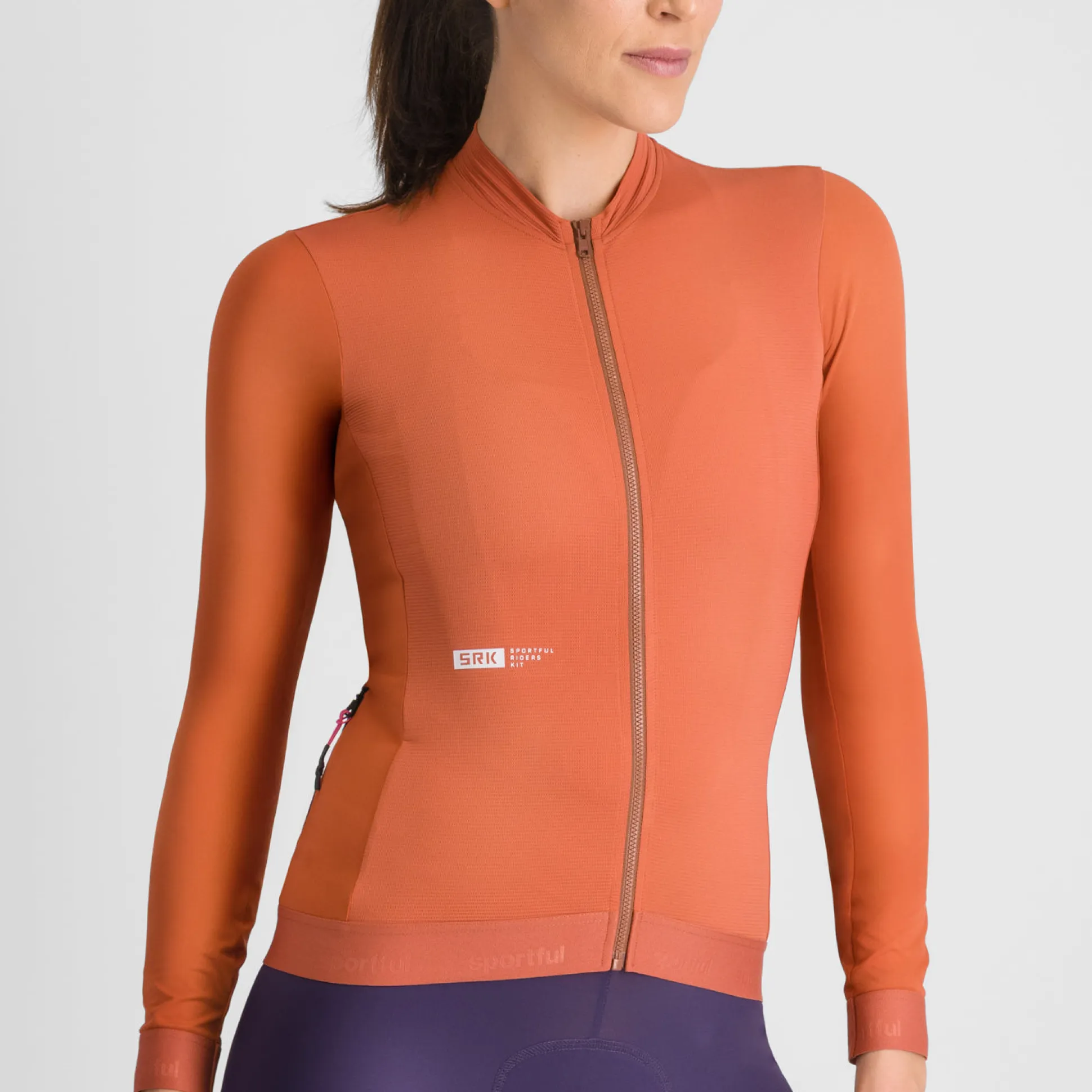 Maglia maniche lunghe donna Sportful Srk - Arancio
