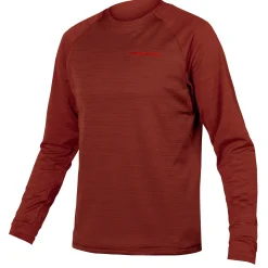 Maglia maniche lunghe Endura Singletrack Fleece - Bordeaux