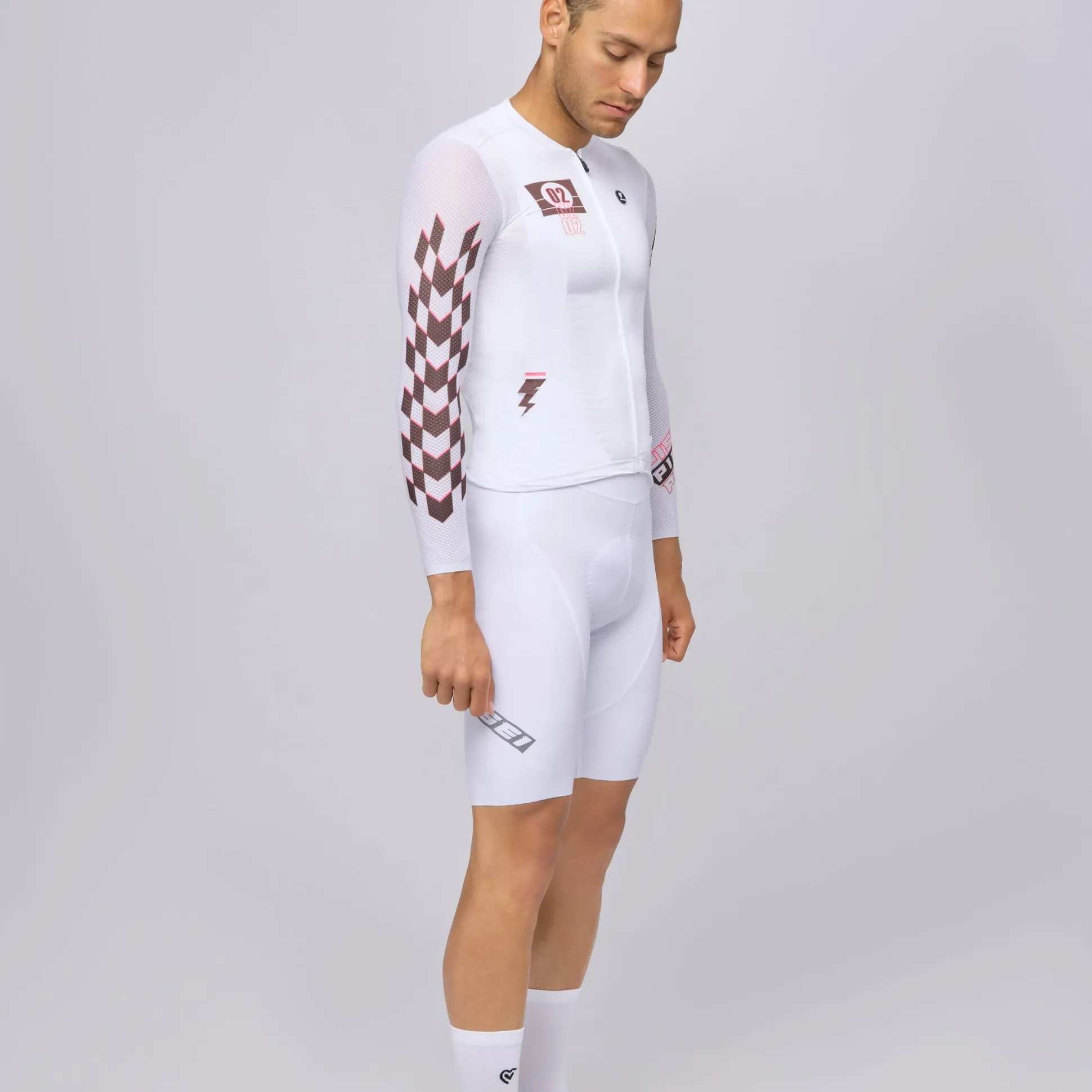 Maglia maniche lunghe Pissei Thunder - Bianco