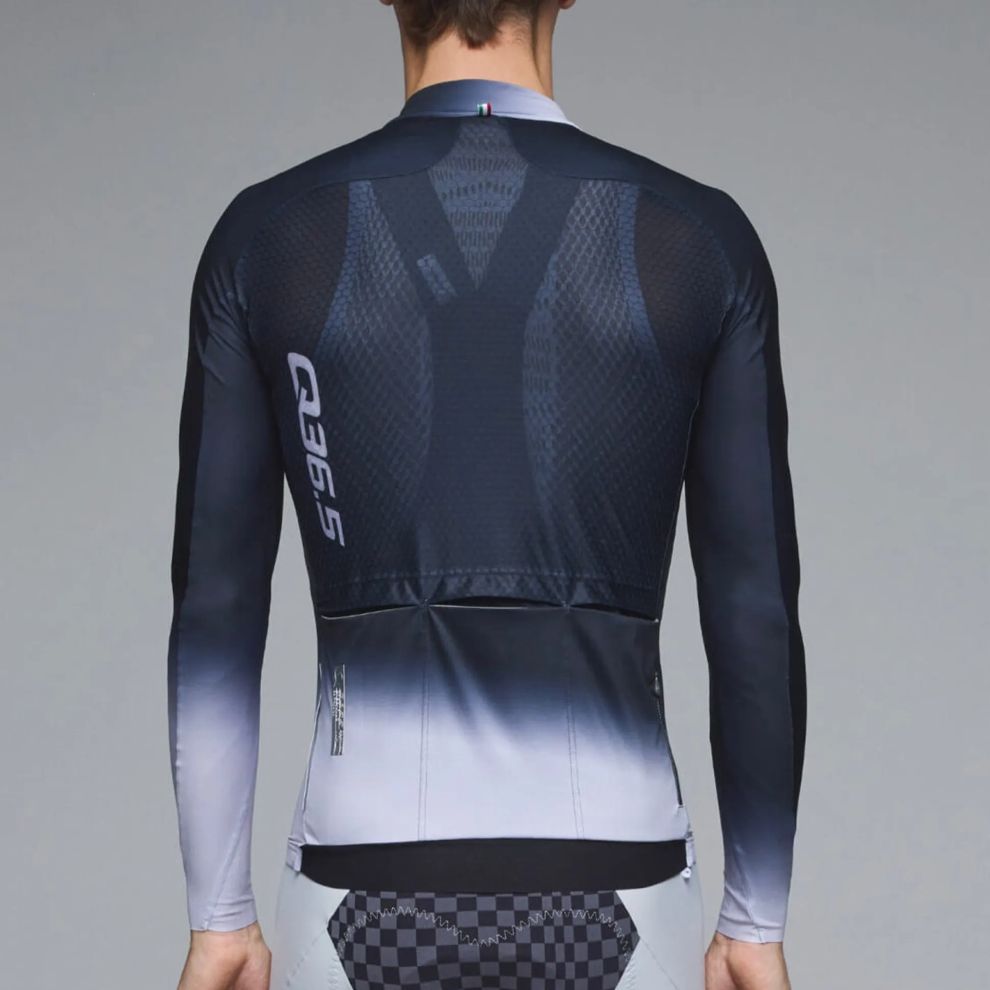 Maglia maniche lunghe Q36.5 Gregarius Hybrid Light Collar Fade - Nero