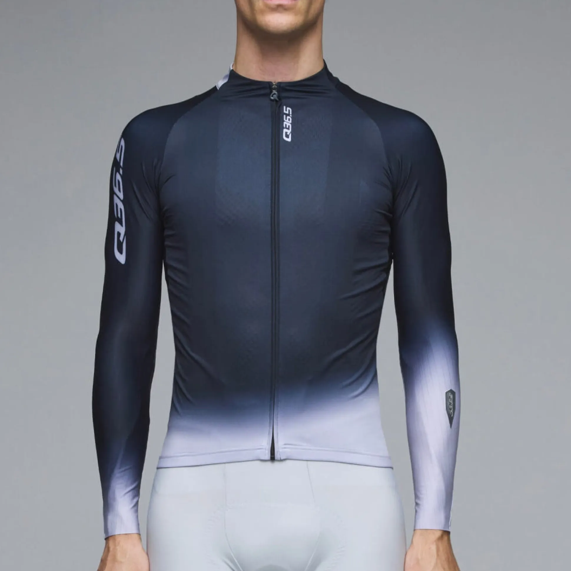 Maglia maniche lunghe Q36.5 Gregarius Hybrid Light Collar Fade - Nero