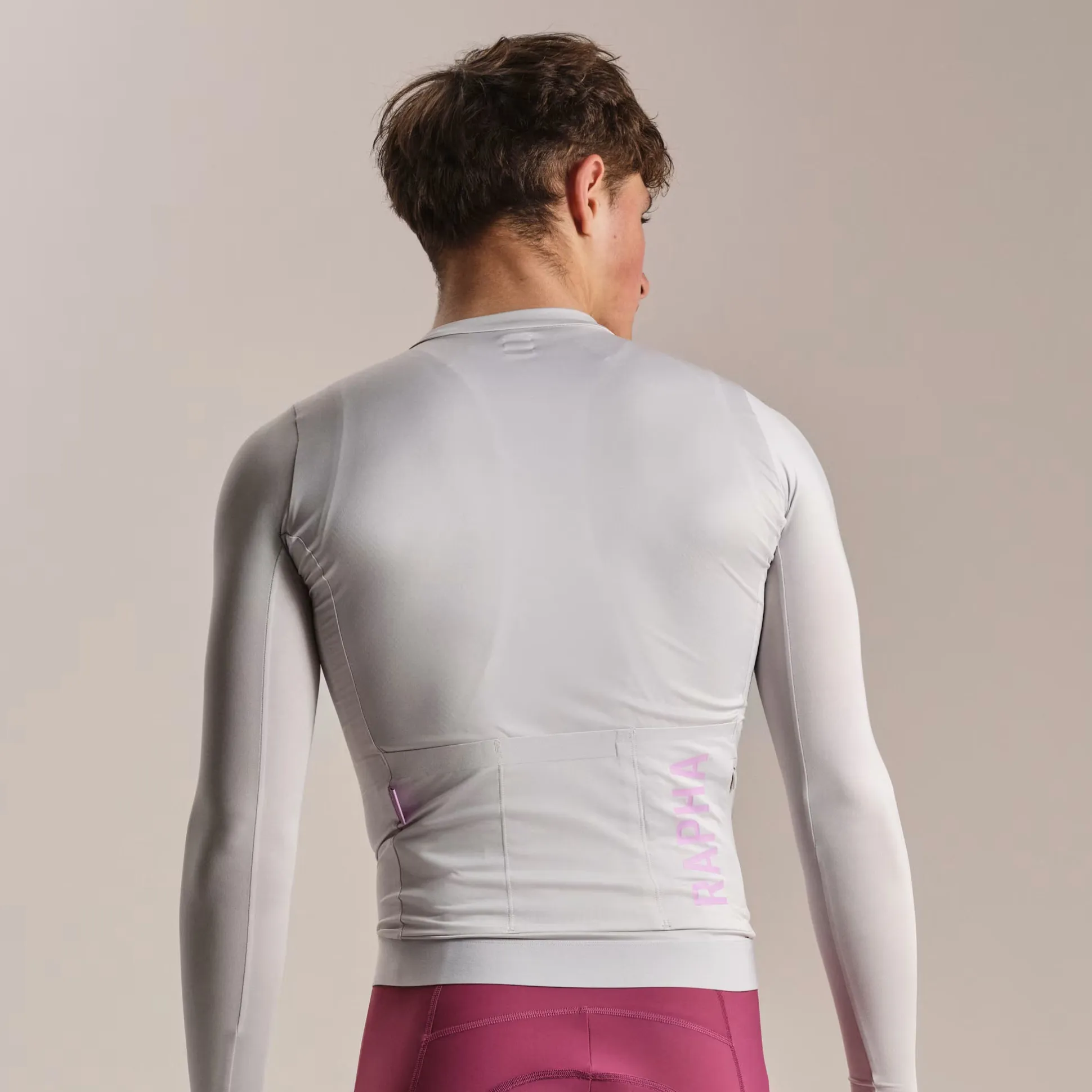 Maglia maniche lunghe Rapha Pro Team Lightweight 3 - Grigio chiaro