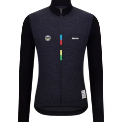 Maglia maniche lunghe Santini UCI - Nero