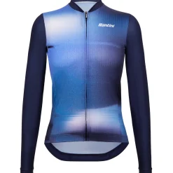 Maglia maniche lunghe Santini Ombra - Blu