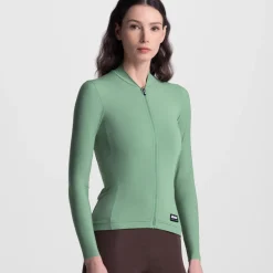Maglia maniche lunghe Santini Ready To Ride - Verde