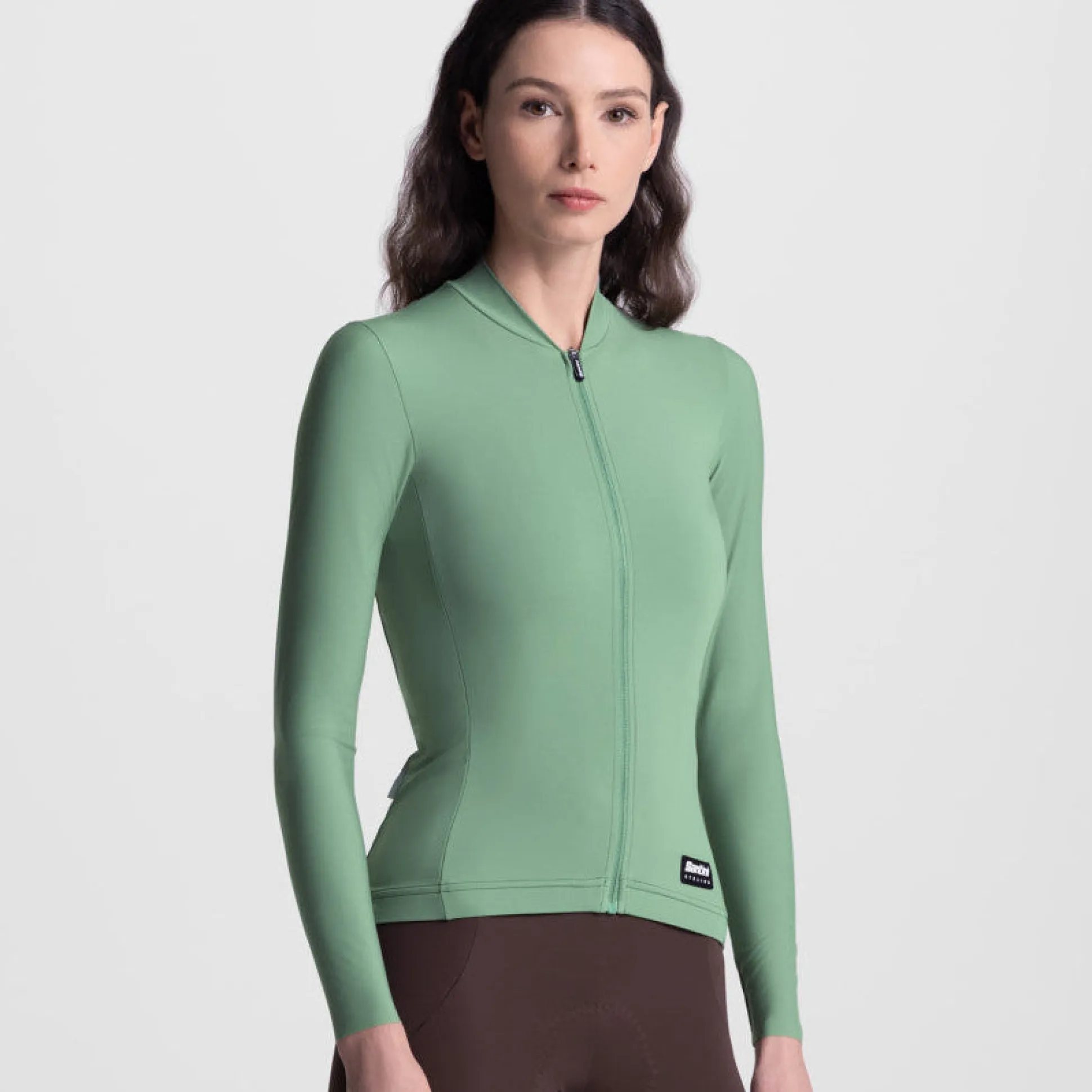 Maglia maniche lunghe Santini Ready To Ride - Verde