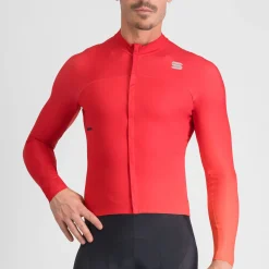 Maglia maniche lunghe Sportful Bodyfit Pro - Rosso chiaro