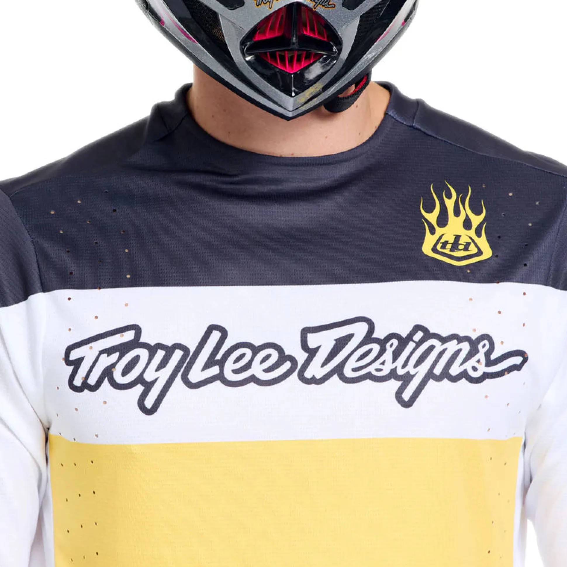 Maglia maniche lunghe Troy Lee Designs Yo Moto - Nero Giallo