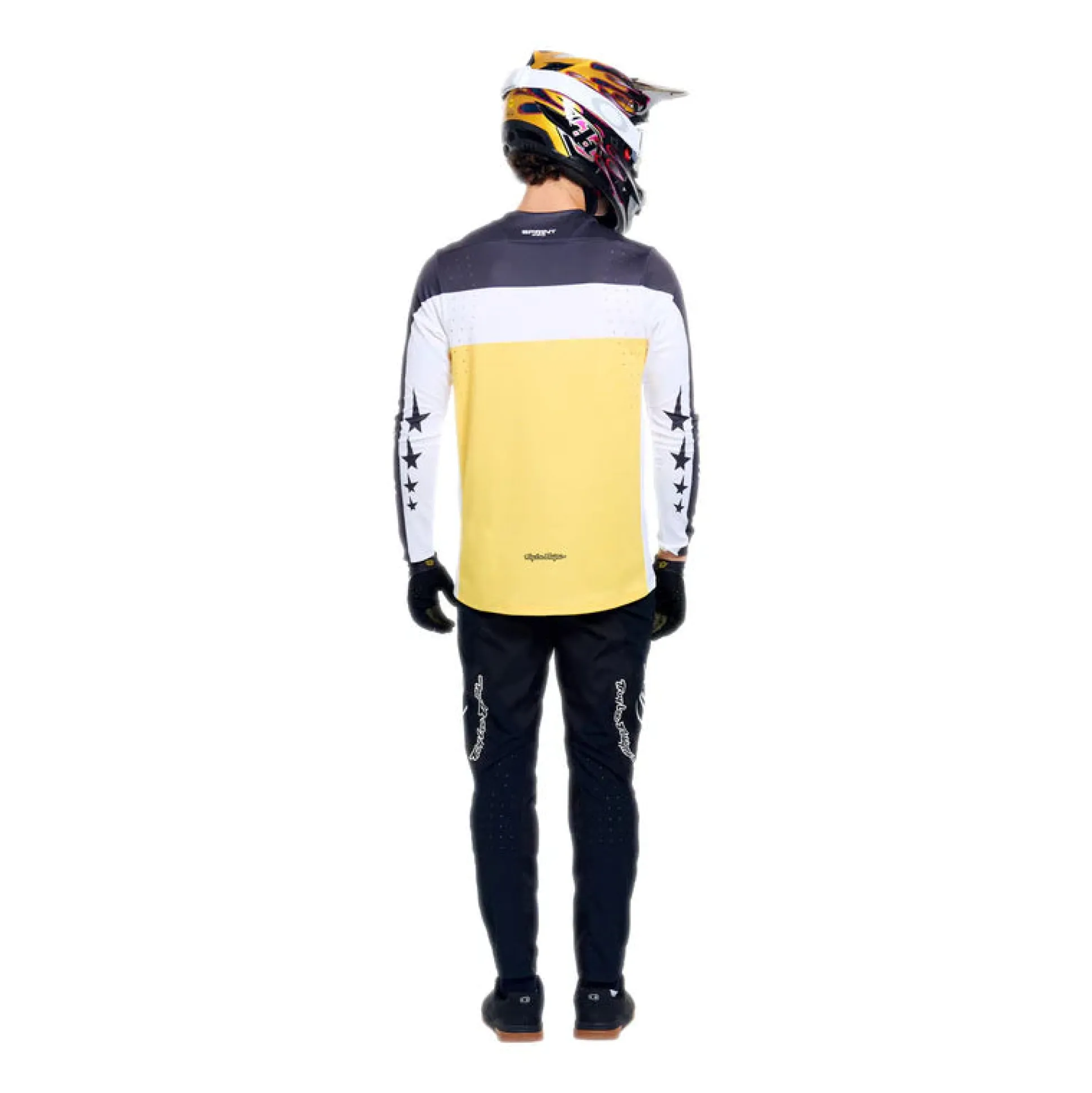 Maglia maniche lunghe Troy Lee Designs Yo Moto - Nero Giallo