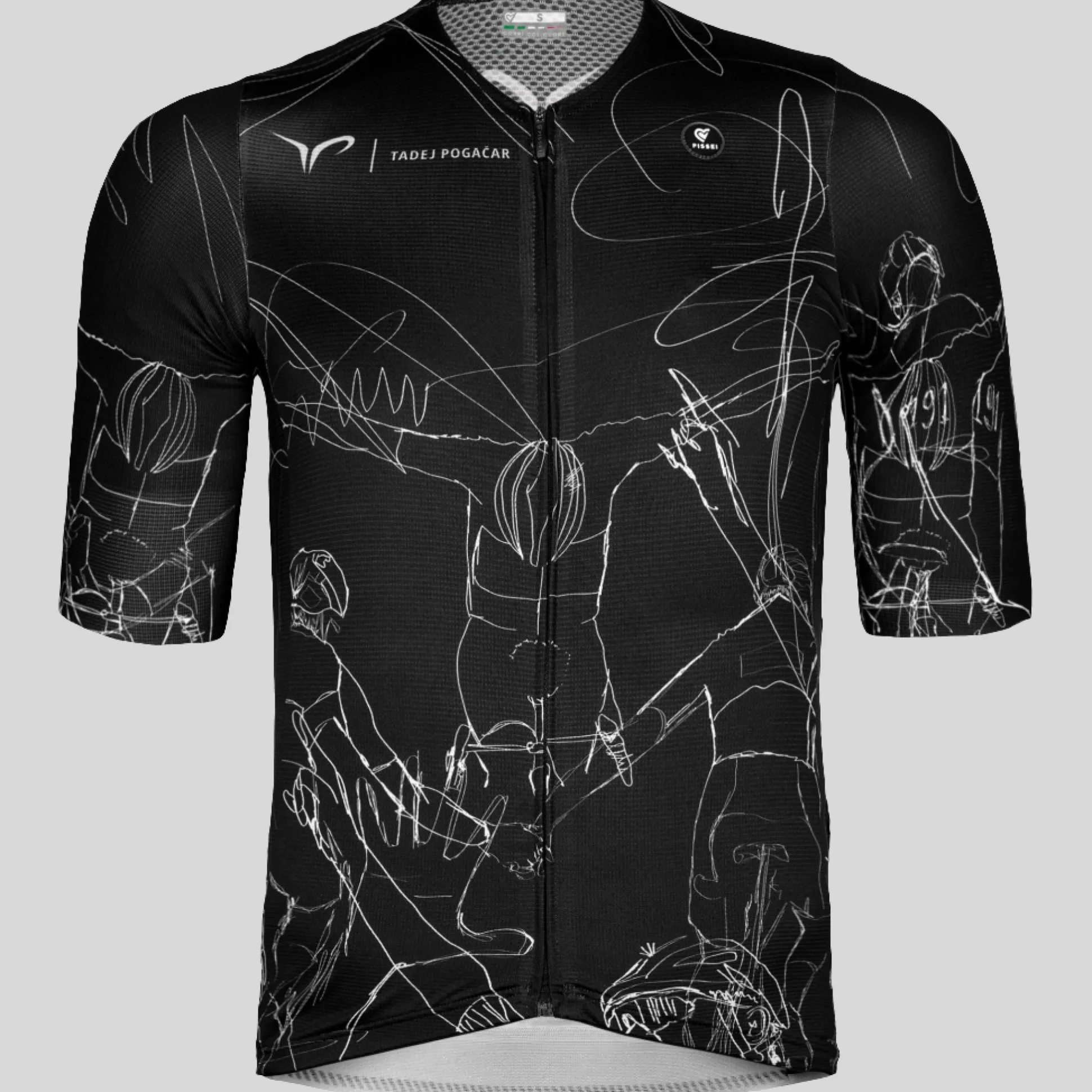 Maglia Pissei Prime Tadej Pogacar Celebrations - Nero