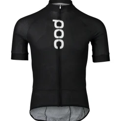 Maglia Poc Essential Road Logo - Nero bianco