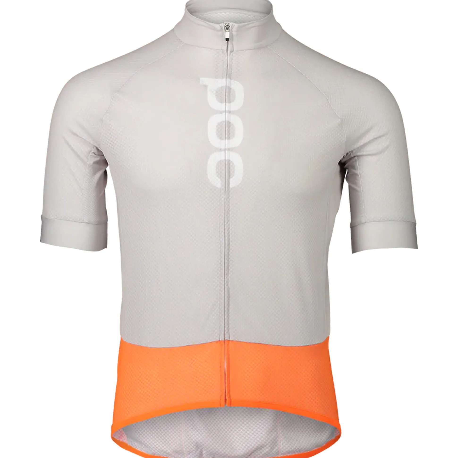 Maglia Poc Essential Road Logo - Grigio arancio