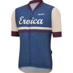 Maglia Santini Eroica Iris - Blu