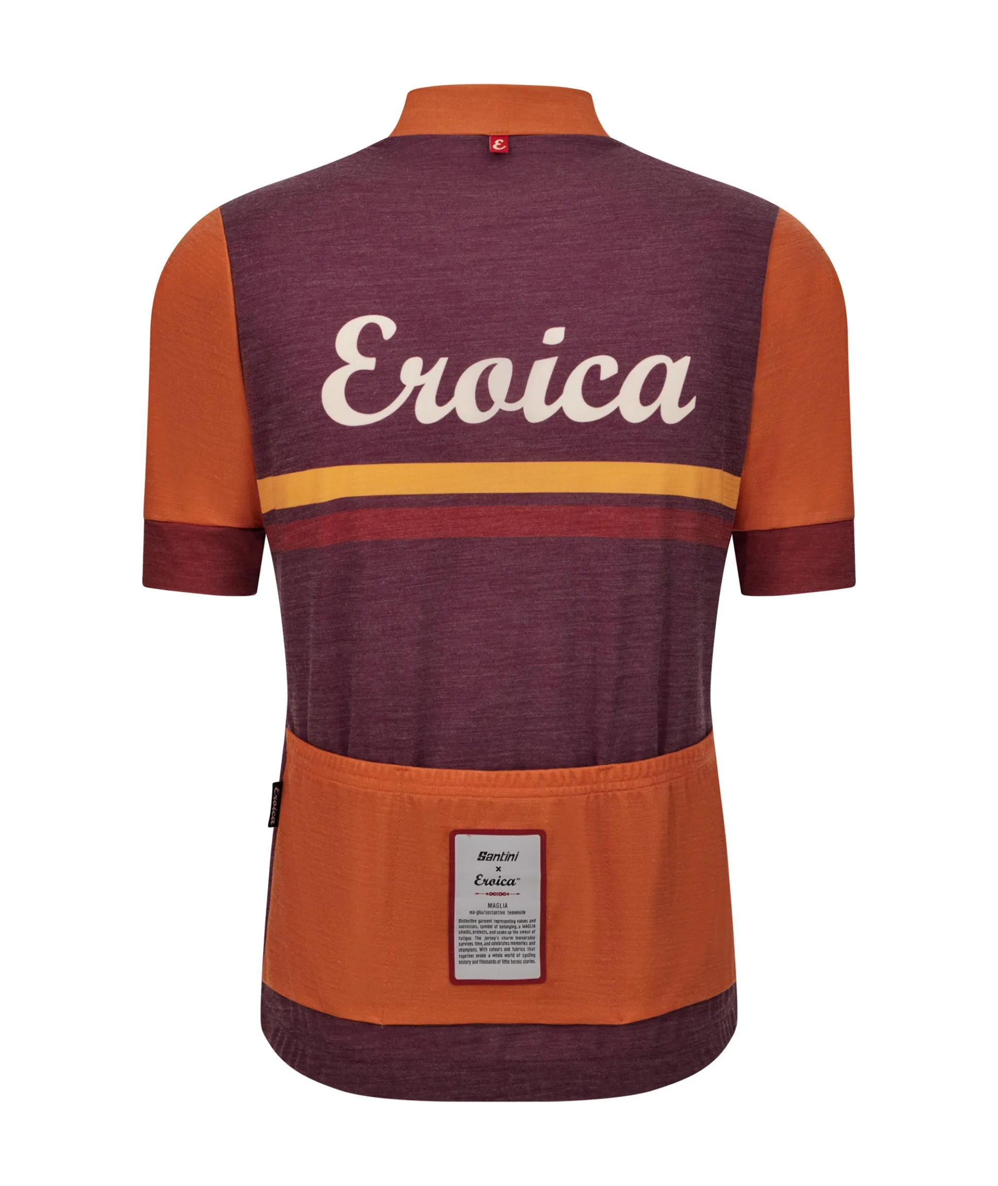 Maglia Santini Eroica Iris - Bordeaux
