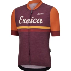 Maglia Santini Eroica Iris - Bordeaux