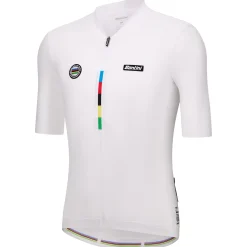 Maglia Santini UCI Campione del Mondo - Bianco