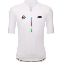 Maglia Santini UCI Campione del Mondo - Bianco