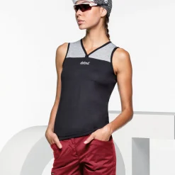 Maglia senza maniche donna Dotout Flip Muscle - Nero