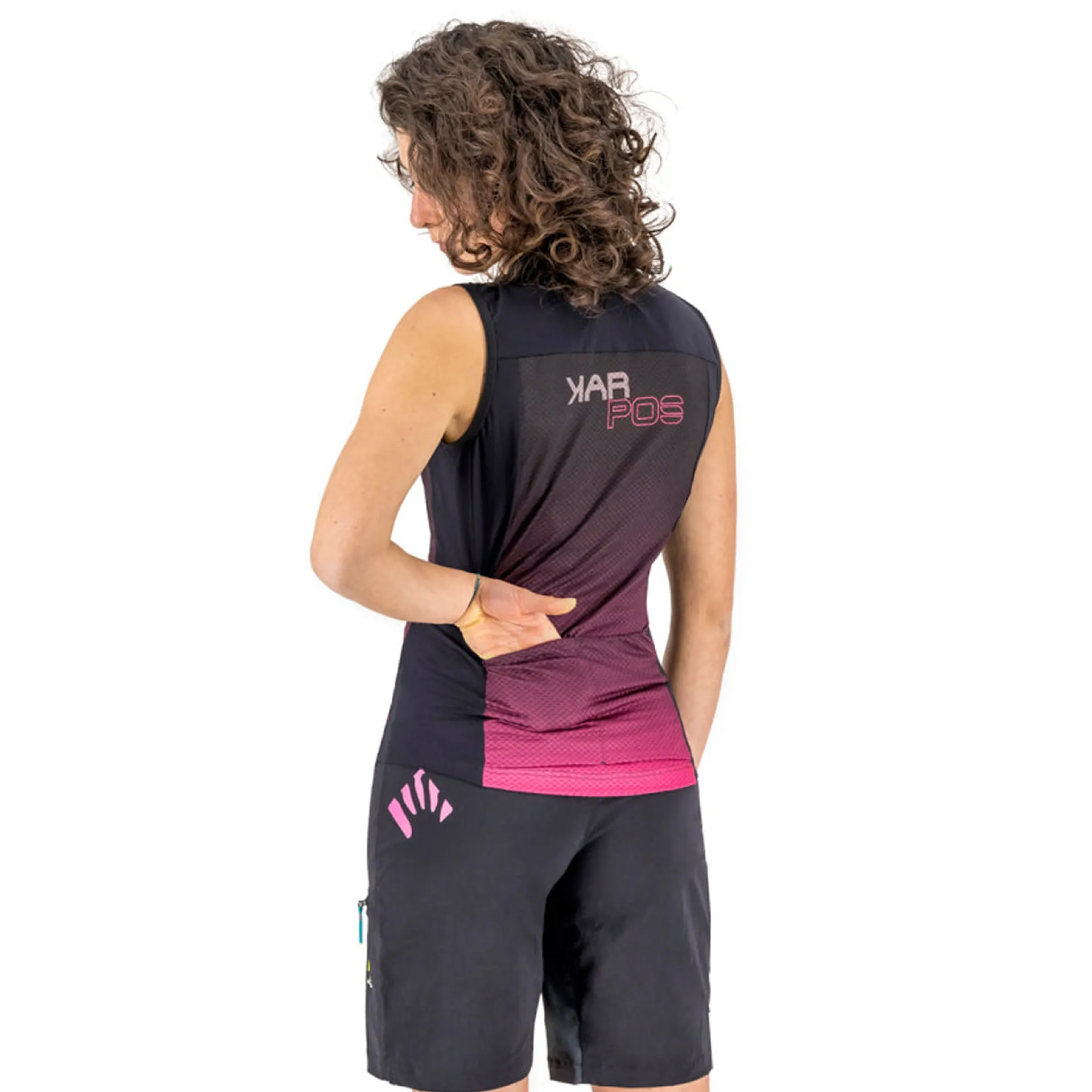 Maglia senza maniche Donna Karpos Verve Evo - Nero rosa