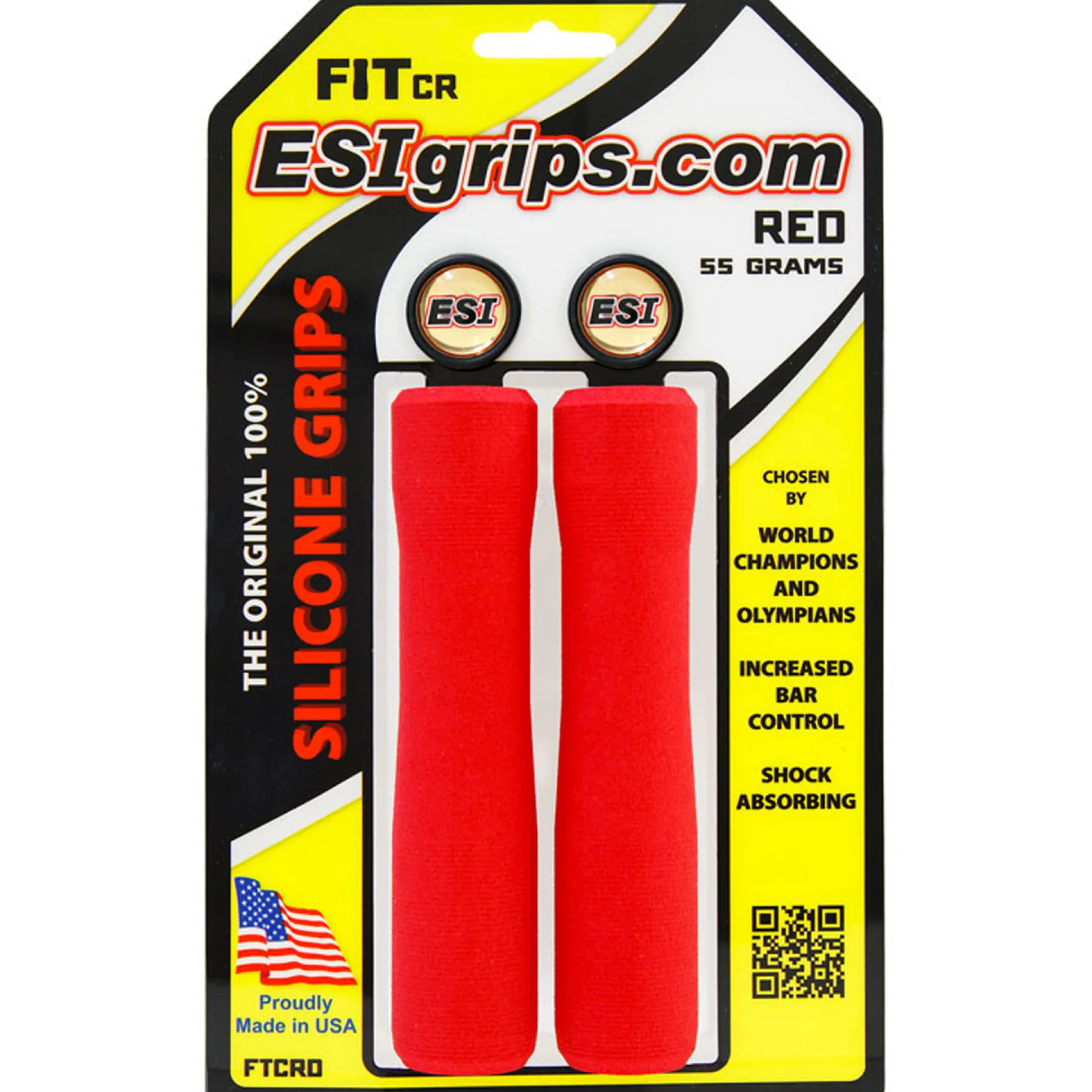 Manopole Esigrips Fit CR - Rosso