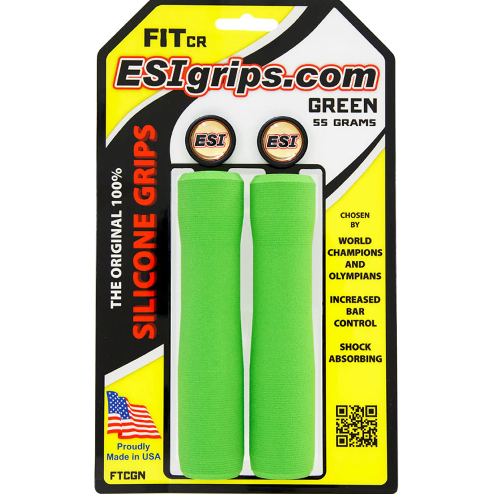 Manopole Esigrips Fit CR - Verde