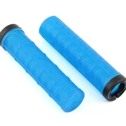 Manopole Supacaz Grizips - Neon blu clear