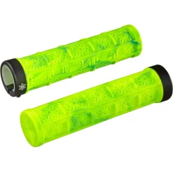Manopole Supacaz Grizips Splash - Neon Giallo
