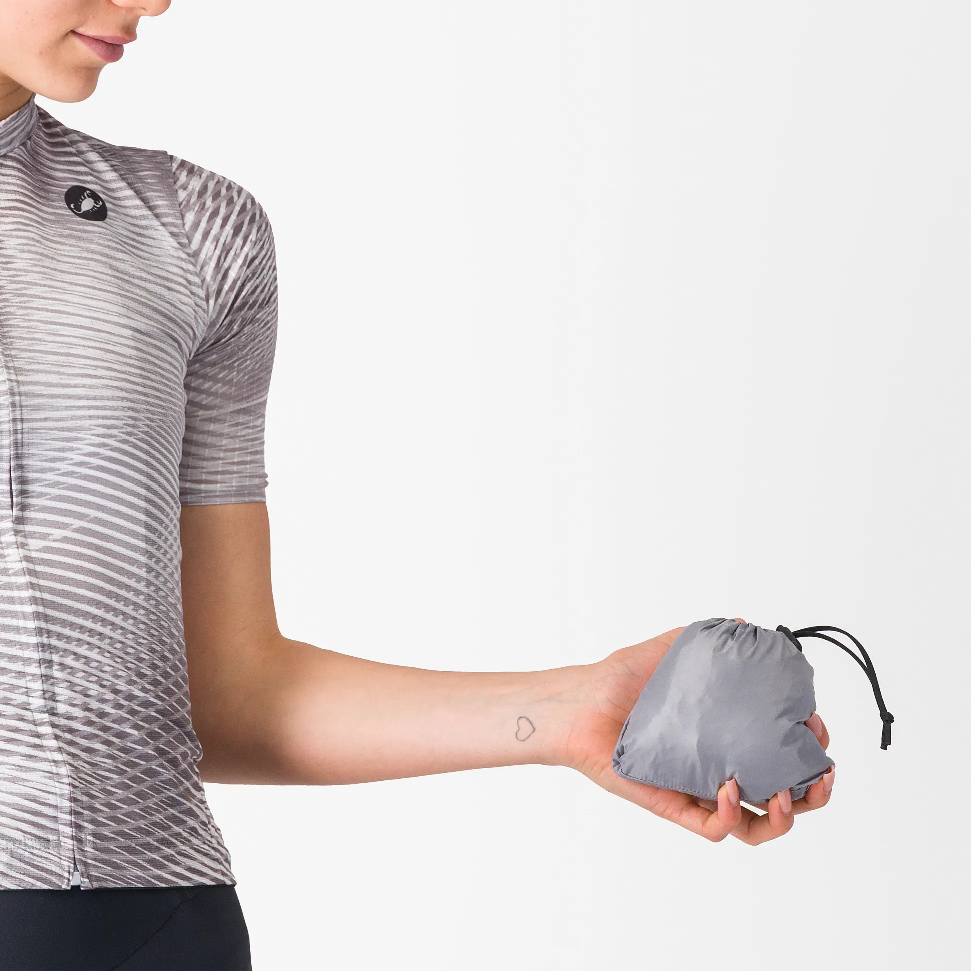 Mantellina donna Castelli Aria Shell 2 - Grigio chiaro