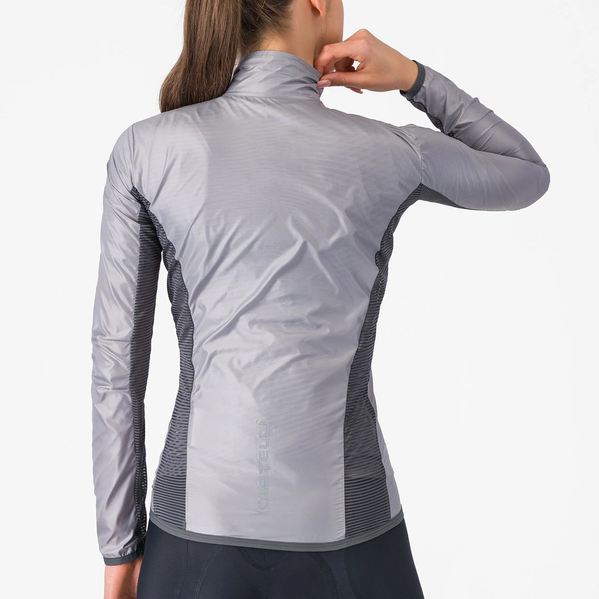 Mantellina donna Castelli Aria Shell 2 - Grigio chiaro