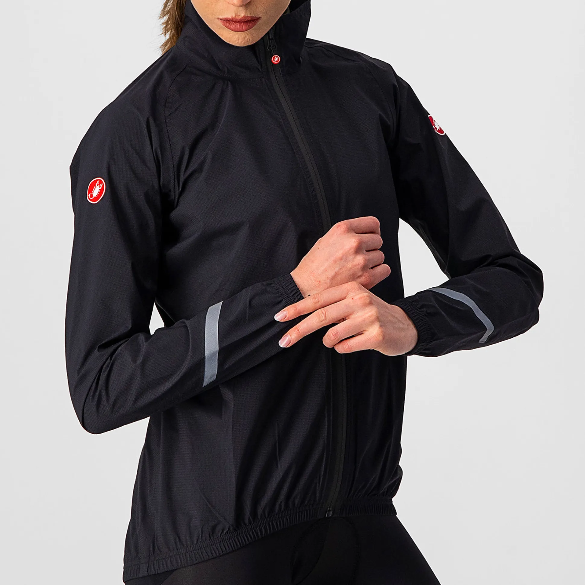 Mantellina donna Castelli Emergency 2 Rain - Nero